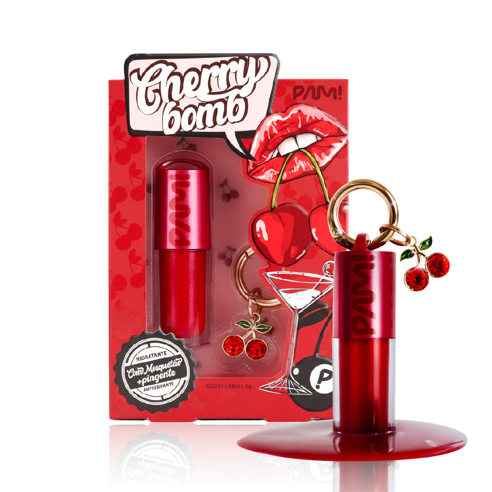 GLOSS LABIAL CHERRY BOMB PAM BY PAMELLA